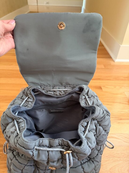 Urban Expressions Gray Quilted Backpack main image 6